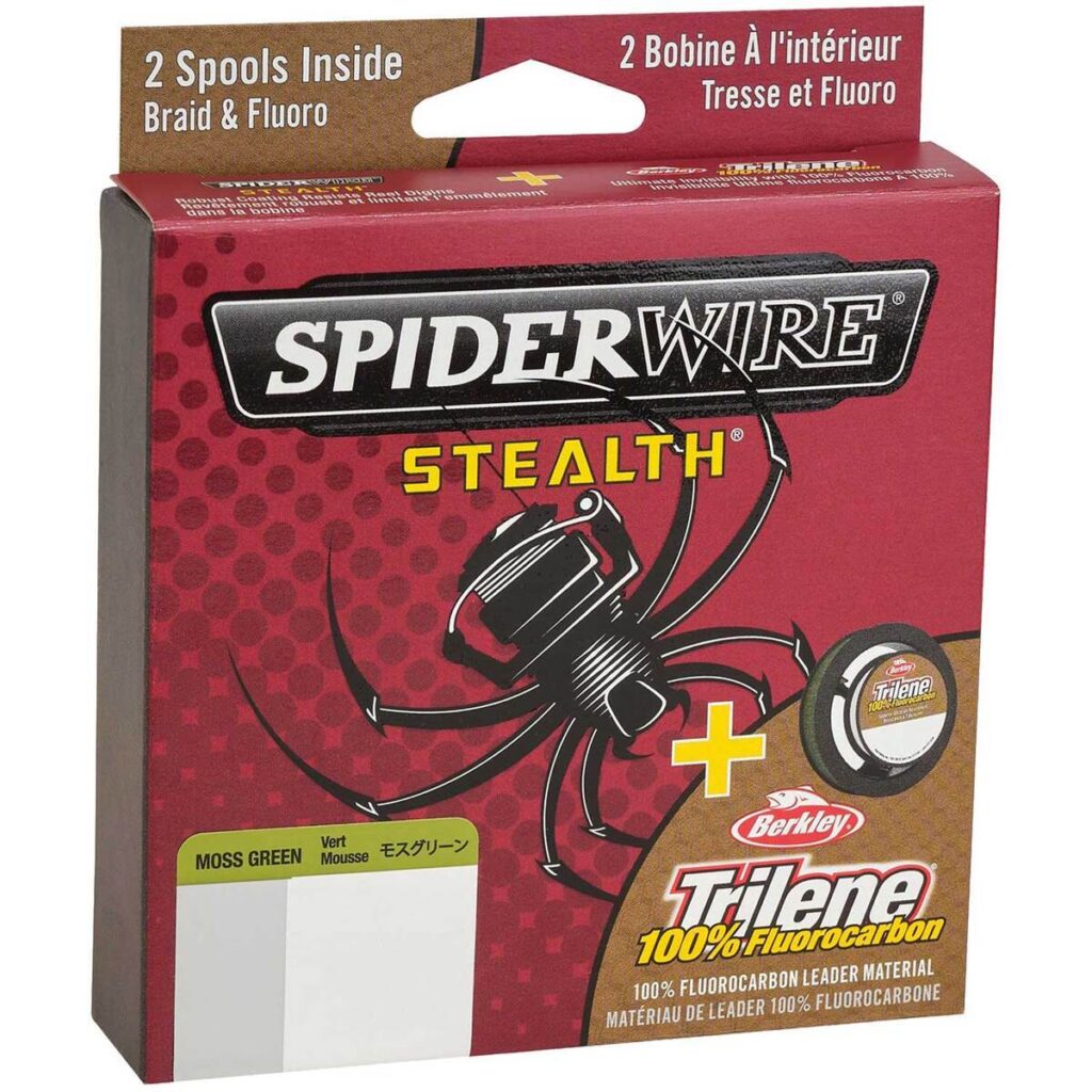 Spider Wires Stealth Fluorocarbon fishing line spool