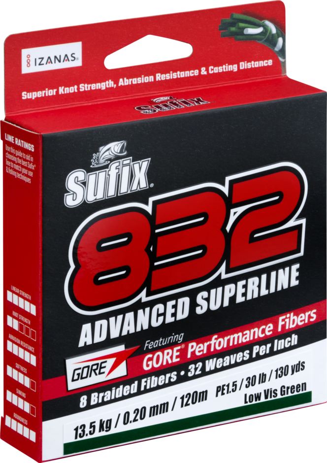 Sufix 832 Advanced Superline braided fishing line spool