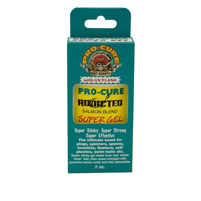 Pro-Cure Addicted Super Gel salmon blend scent for salmon fishing