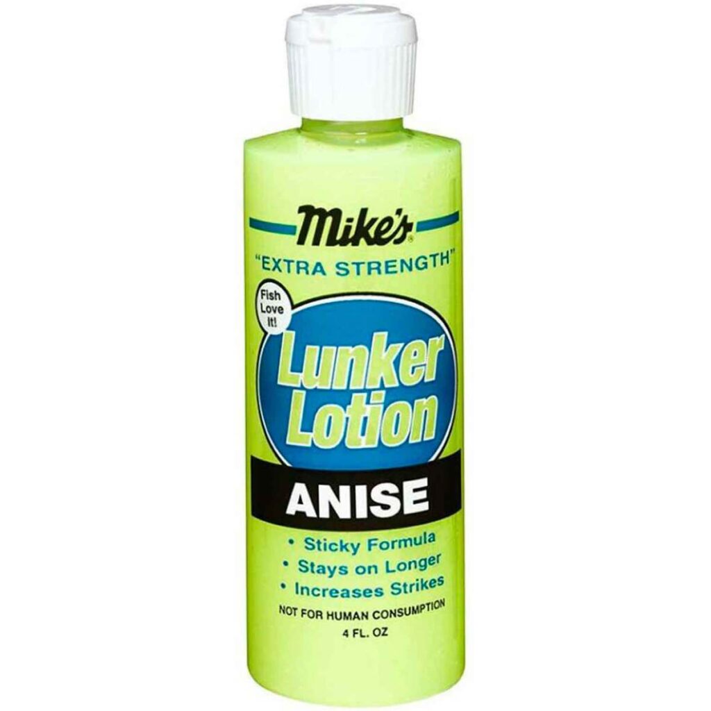 Atlas Mike's Lunker Gel Anise scent used for salmon fishing bait