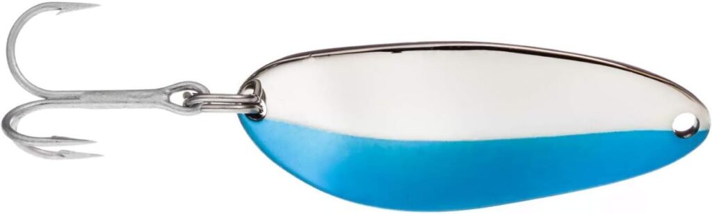 blue and silver acme little cleo spoon lure