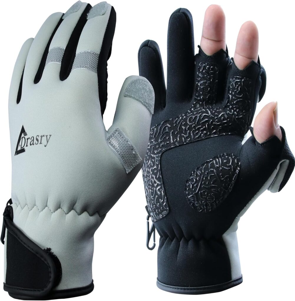Drasry Neoprene Winter Fishing Gloves