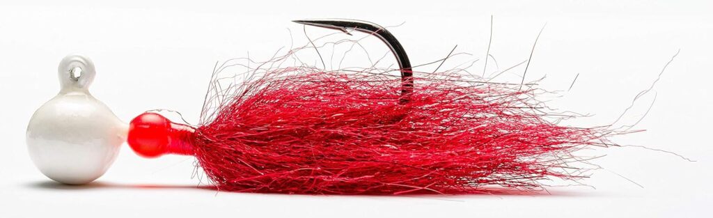 Mustad Floating Jig red and white